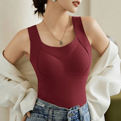 🎁Hot Sale 40% OFF😍Thickened Warm Tank Top with Shelf Bra