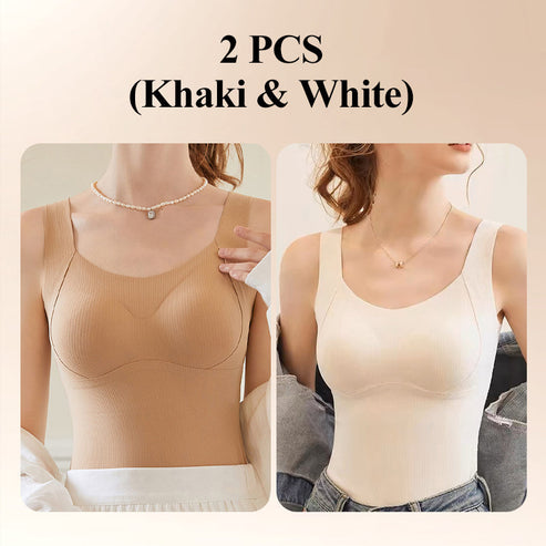 🎁Hot Sale 40% OFF😍Thickened Warm Tank Top with Shelf Bra