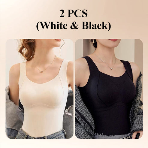 🎁Hot Sale 40% OFF😍Thickened Warm Tank Top with Shelf Bra