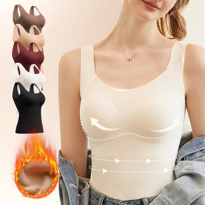 🎁Hot Sale 40% OFF😍Thickened Warm Tank Top with Shelf Bra