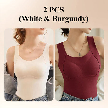 🎁Hot Sale 40% OFF😍Thickened Warm Tank Top with Shelf Bra