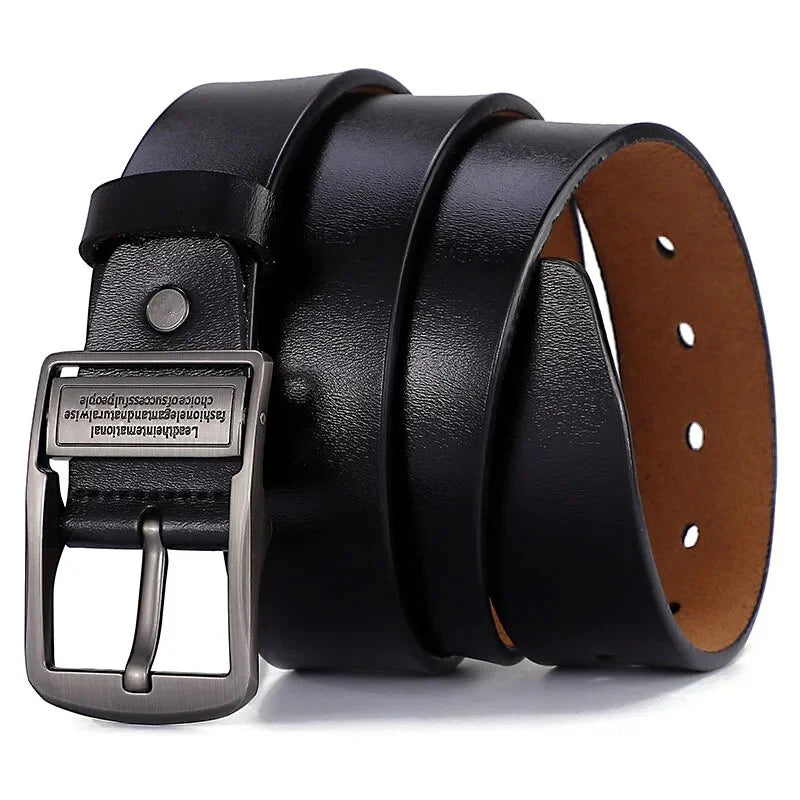 ! Men's Business Leather Belt Classic & Sophisticated Style!