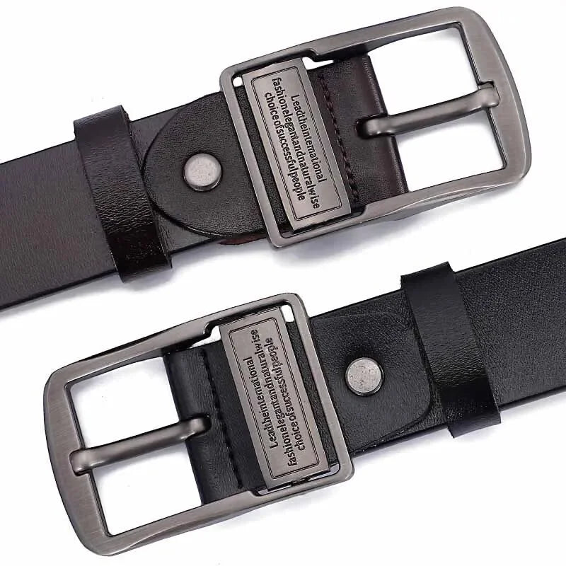 ! Men's Business Leather Belt Classic & Sophisticated Style!