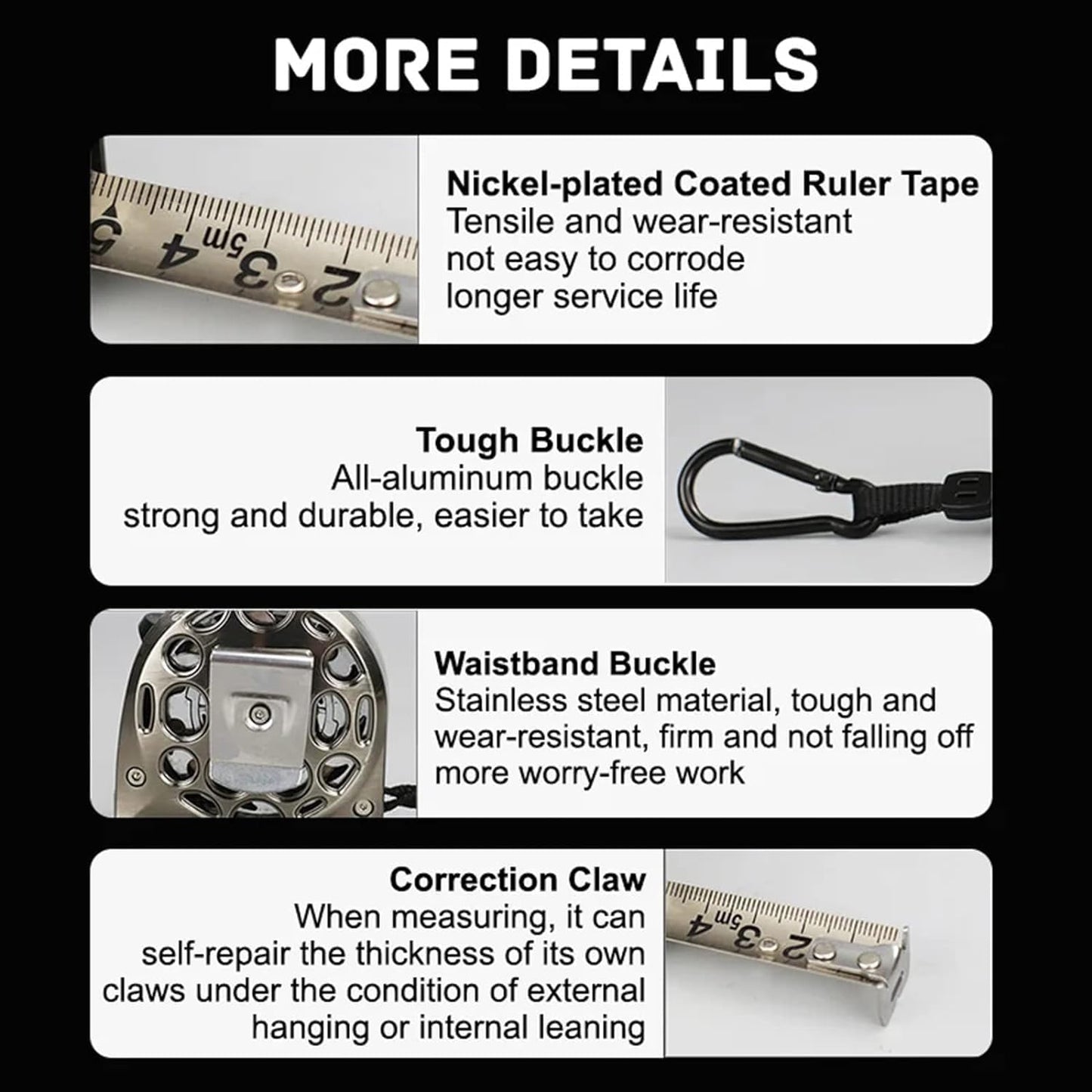 7.5m Corrosion-Resistant Stainless Steel Telescopic Metric Ruler – Precision in Every Measure!