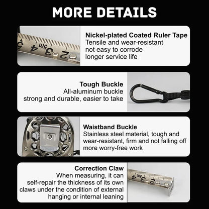 7.5m Corrosion-Resistant Stainless Steel Telescopic Metric Ruler – Precision in Every Measure!
