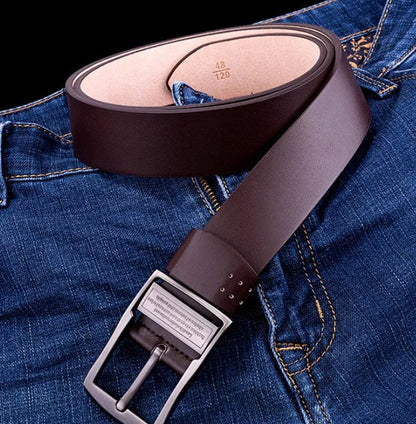 ! Men's Business Leather Belt Classic & Sophisticated Style!