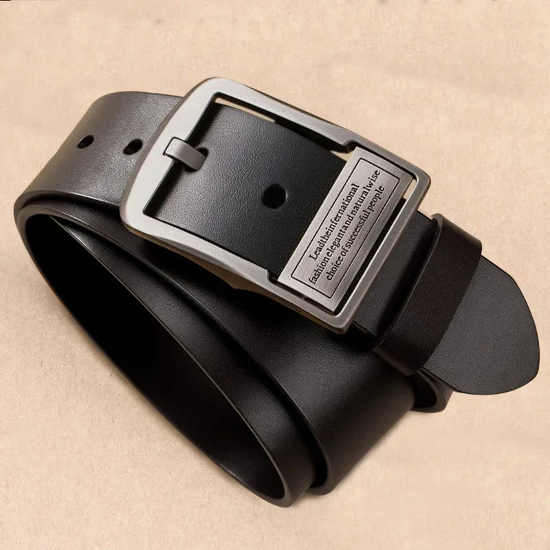 ! Men's Business Leather Belt Classic & Sophisticated Style!