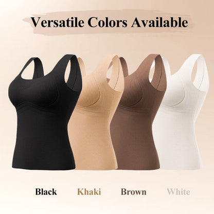 🎁Hot Sale 40% OFF😍Thickened Warm Tank Top with Shelf Bra