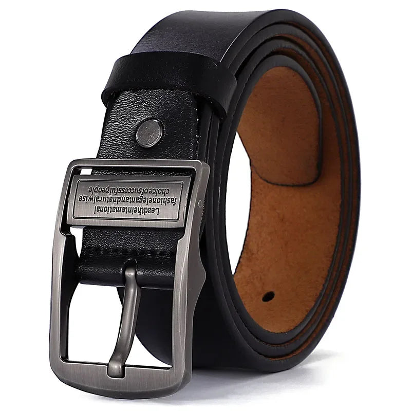 ! Men's Business Leather Belt Classic & Sophisticated Style!