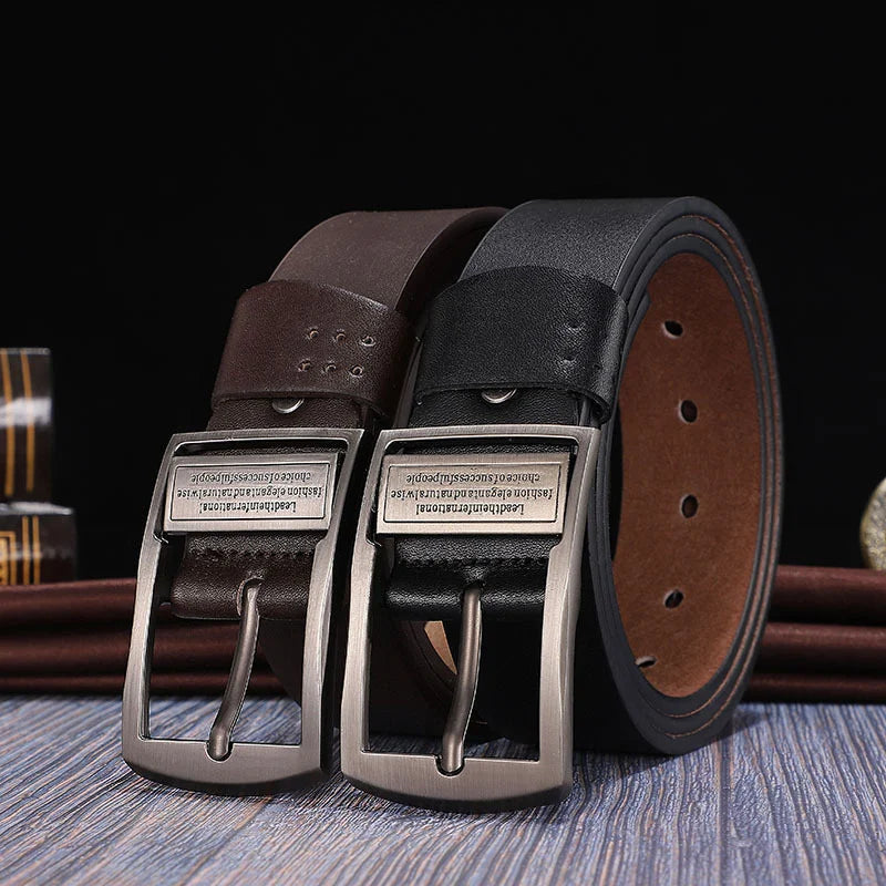 ! Men's Business Leather Belt Classic & Sophisticated Style!